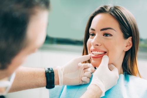 What happens with impacted teeth?