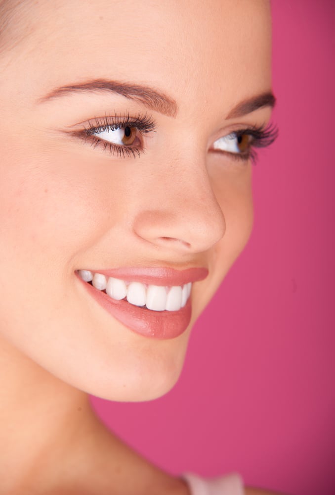 A young woman with a beautiful smile